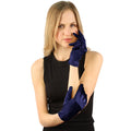 Short Satin Gloves Navy Blue 9" 5110NB