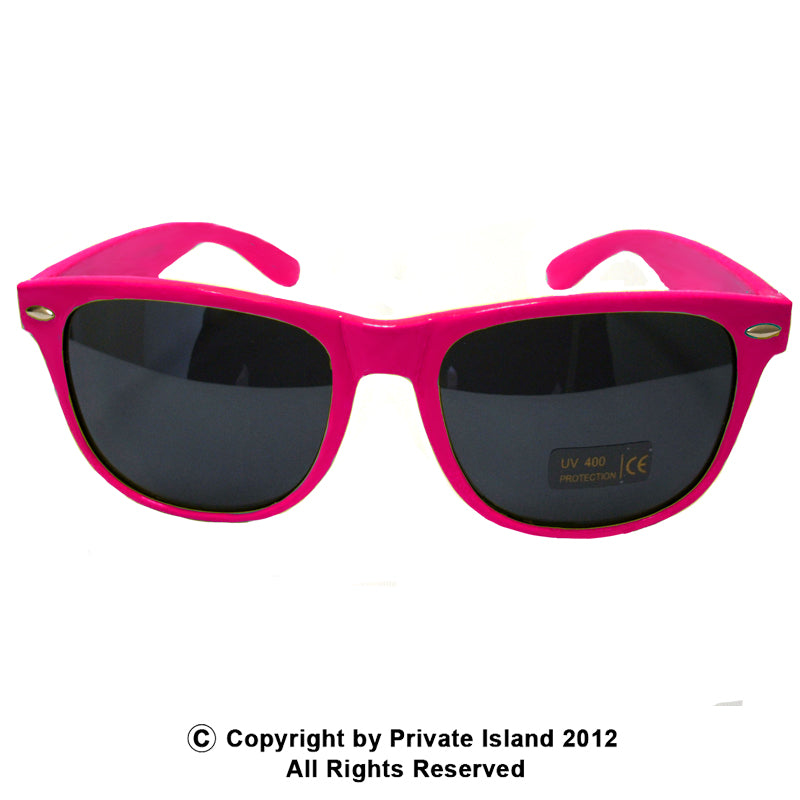 Hot Pink Sunglasses | Iconic 80's Style | Adult 12 PACK 1054D