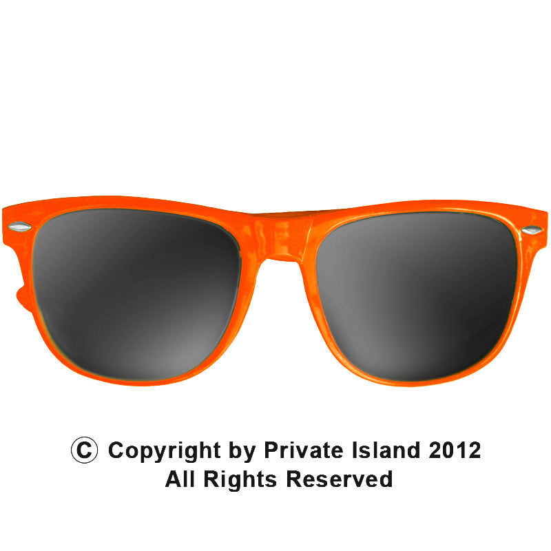 Orange Sunglasses |  Iconic 80's Style |  12 PACK Adult Size 1053