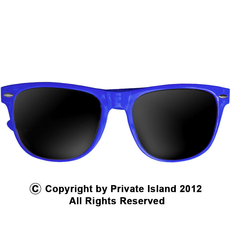 Royal Blue Vintage 80's Style Iconic Sunglasses Adult 12 PACK WS1076D