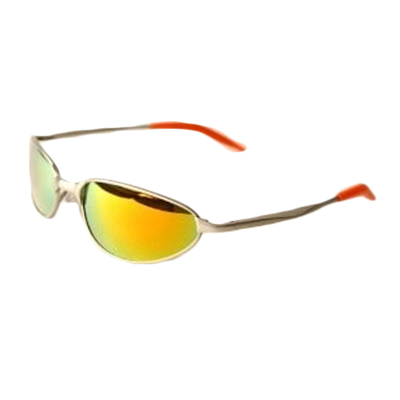 UV 400 Sports Sunglasses Fishing Metal Silver Half Frame/Rainbow Lens  12 PACK WS1118D