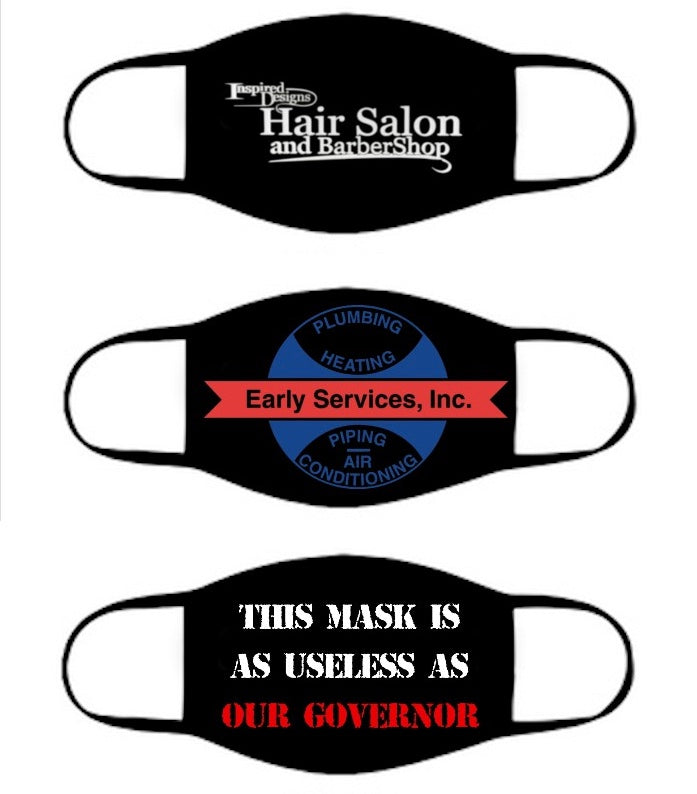 Custom Face Masks | 100% Cotton Adult Size 10+ Colors Double Layer Soft Cotton Elastic Ear Straps No Minimum
