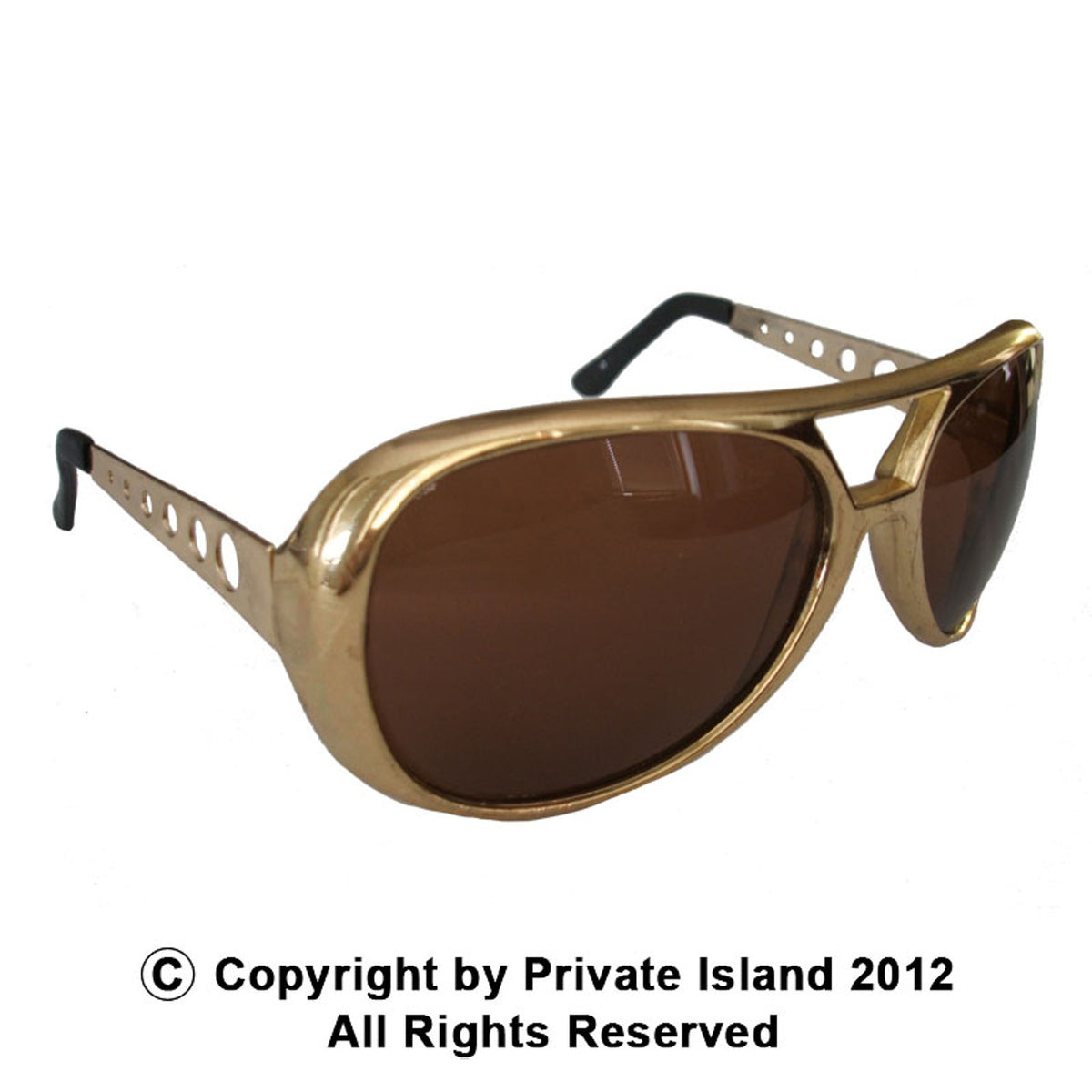 Gold Elvis Style Sunglasses  1131E