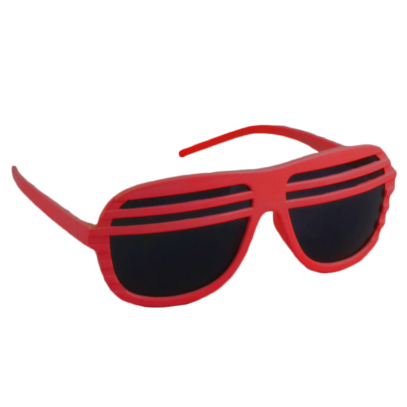 Red Half Shutter Shades Sunglasses 1154