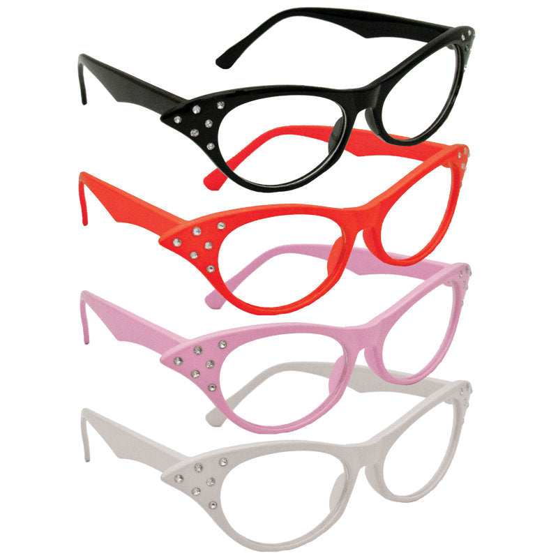 Cat Glasses Wholesale | Cat Glasses Bulk | 12 PACK Mix Colors 7080