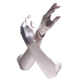Light Pink Satin Opera Gloves 23" 1226
