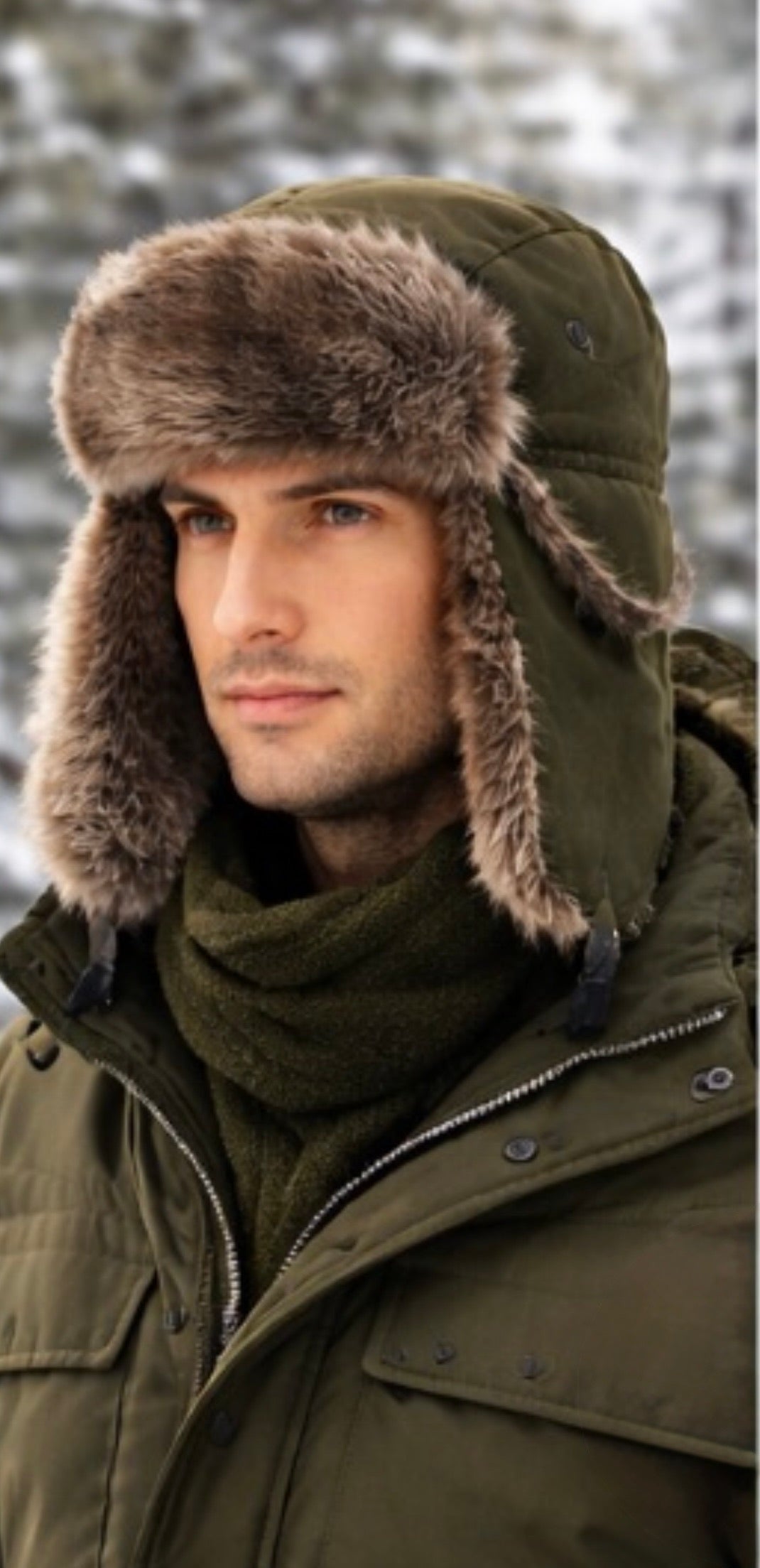 Custom Winter Hats | Personalized Winter Hats | Customized Trapper Hats | C1033   22.5" Standard Adjustable Strap