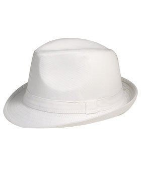 White Fedora Hats Bulk | White Fedoras |  WS1312D Adult Size