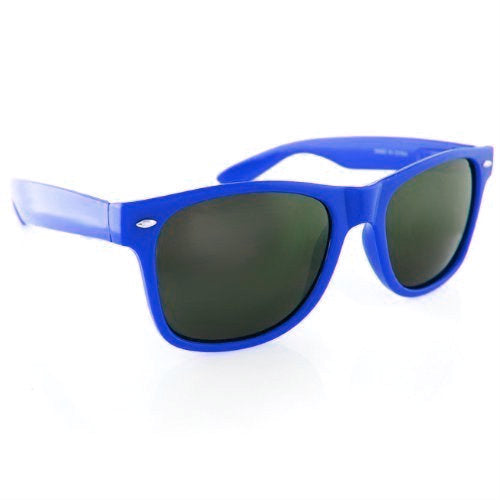 Royal Blue Vintage 80's Style Iconic Sunglasses Adult 12 PACK WS1076D