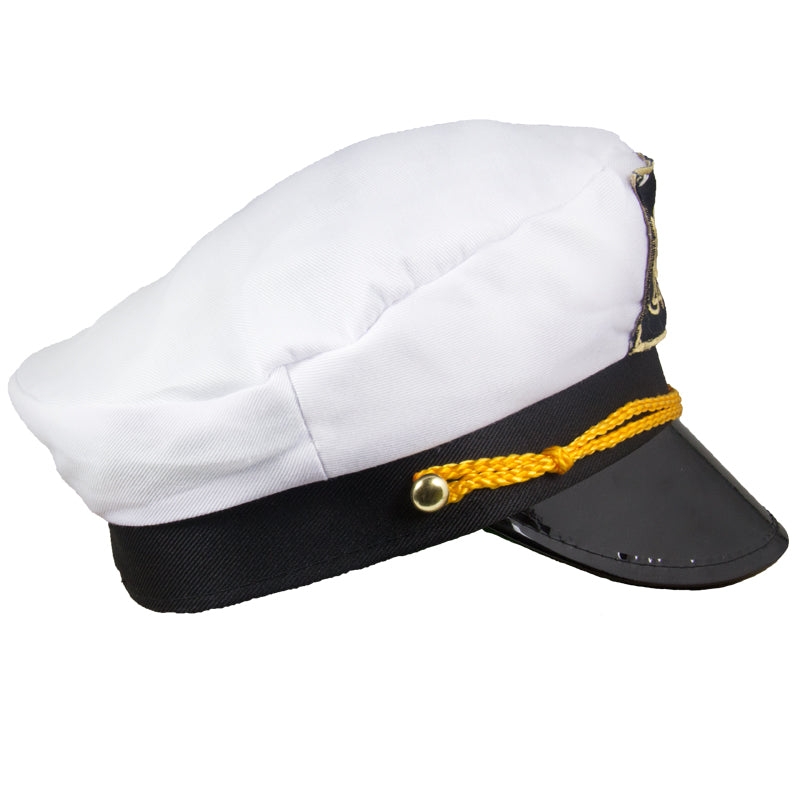 Child Captain Hats | 12 PACK Child Size w/ Yellow String 1343C