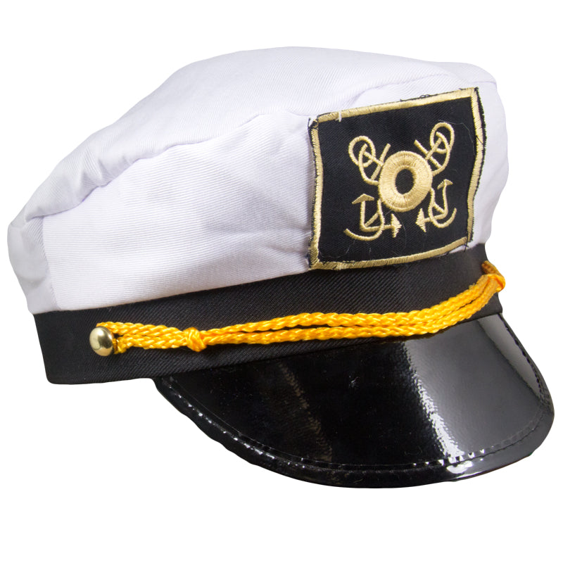 Child Captain Hats | 12 PACK Child Size w/ Yellow String 1343C