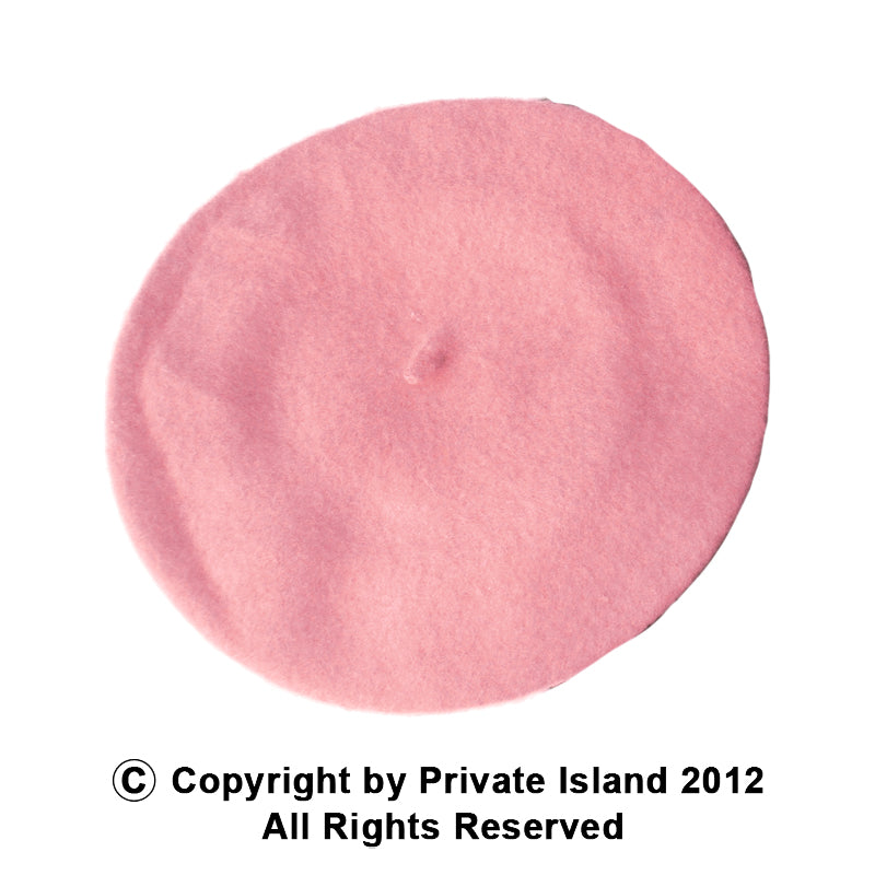 Pink Beret Wool 22.5" Standard Adult Size  1368