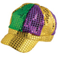 Mardi Gras Sequin Newsboy Cap Adult 1412