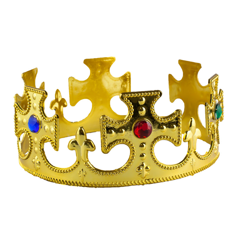 Gold King Costume Crown 12 PACK WS1440D