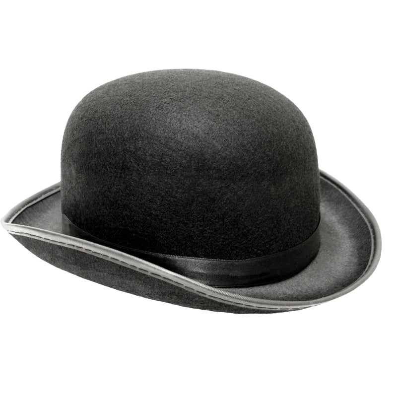 Derby Hat Bulk | Black Felt 22.5" Standard Adult Size 1496