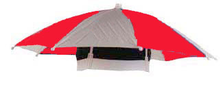 Umbrella Hat Red and White 1518