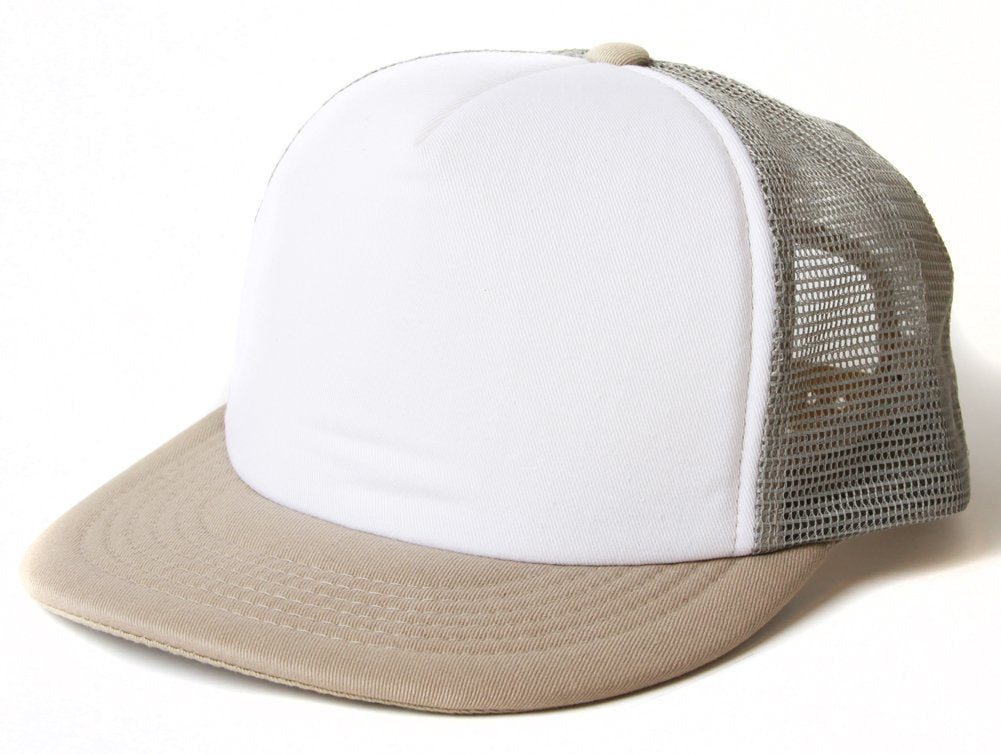 Tan Trucker Caps  | White Front  12 PACK 1586