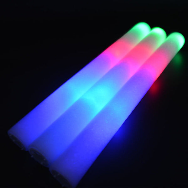 Foam Glow Sticks | Wholesale Glow Sticks | LED Foam Sticks | 12 PACK