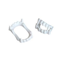 Vampire White Fangs Bulk 144 PACK 1606D