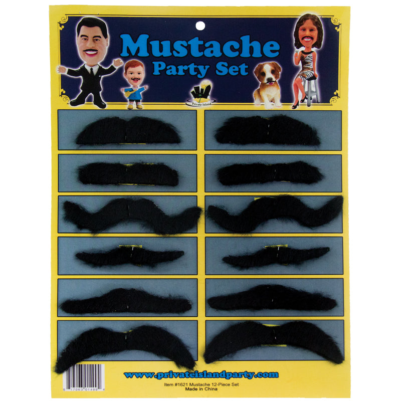 Bulk Mustaches | 60 pcs Party Set 1621