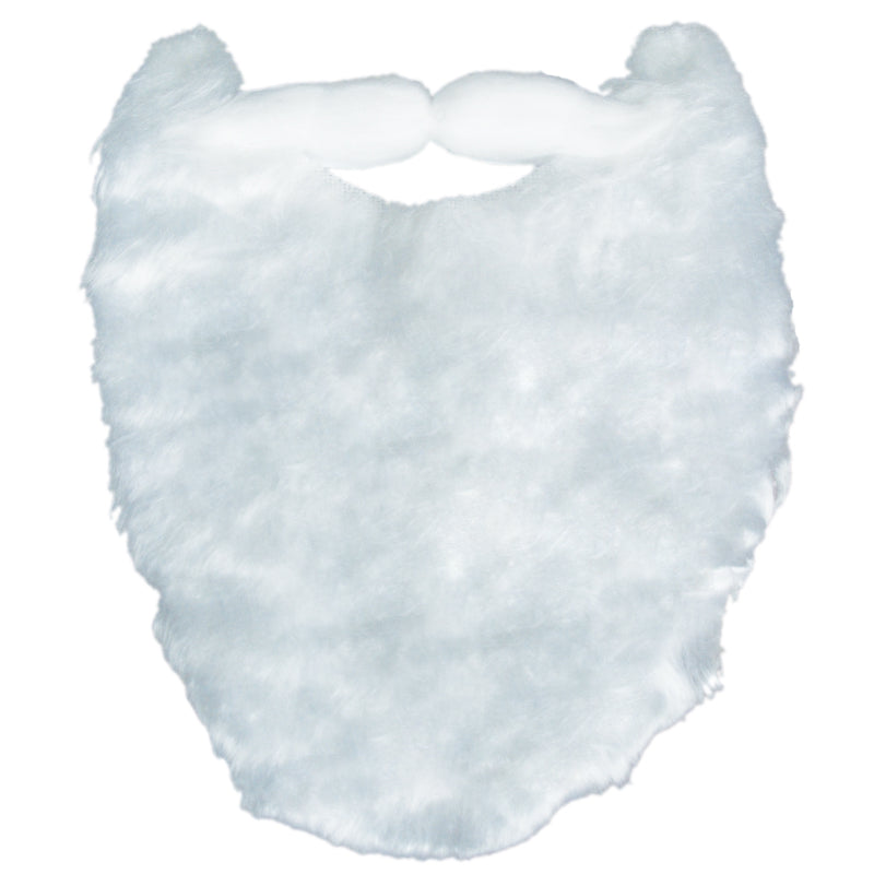 White Beard /Mustache White Deluxe SANTA 12 PACK  8" WS1623D