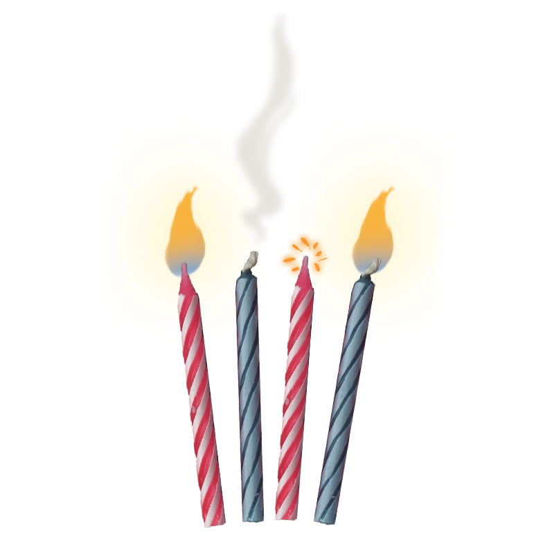 Trick Candles | Relighting Candles | 10 PACK 1647