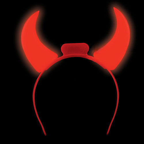 Light Up Devil Horns 12 PACK 1682