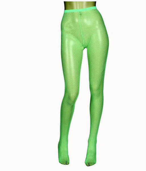 Green Fishnet Pantyhose 8046
