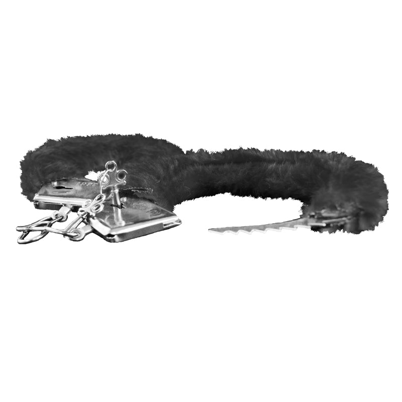 Black Furry Handcuffs | Wholesale Furry Handcuffs | 1804 12 PACK