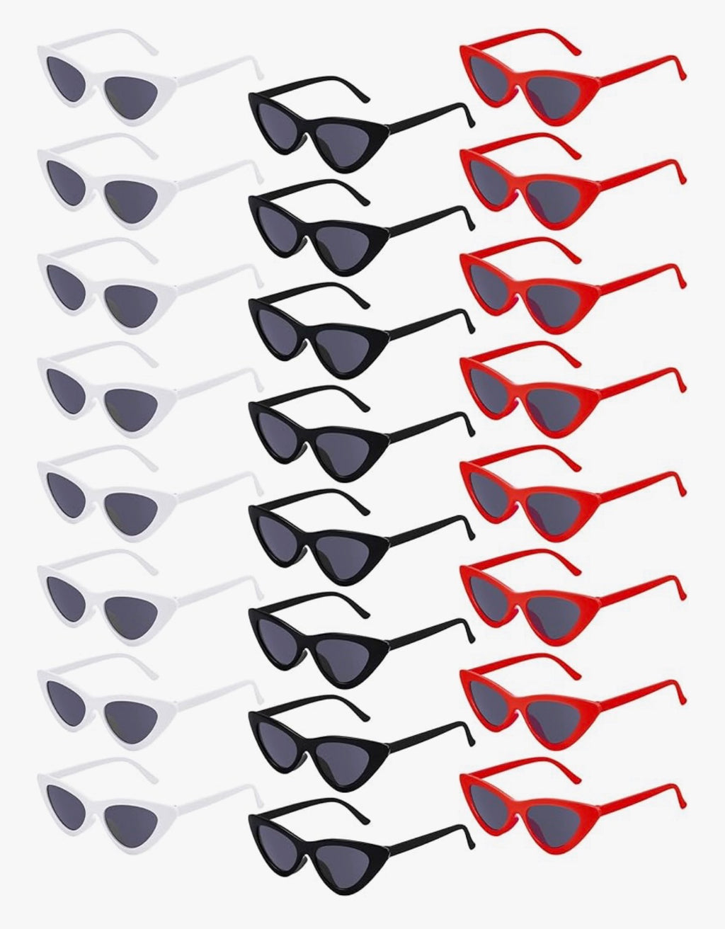 Cat Eye Glasses Wholesale | KIDS SIZE Cat Eye Glasses Bulk |  12 PACK Mix Colors 7080POL