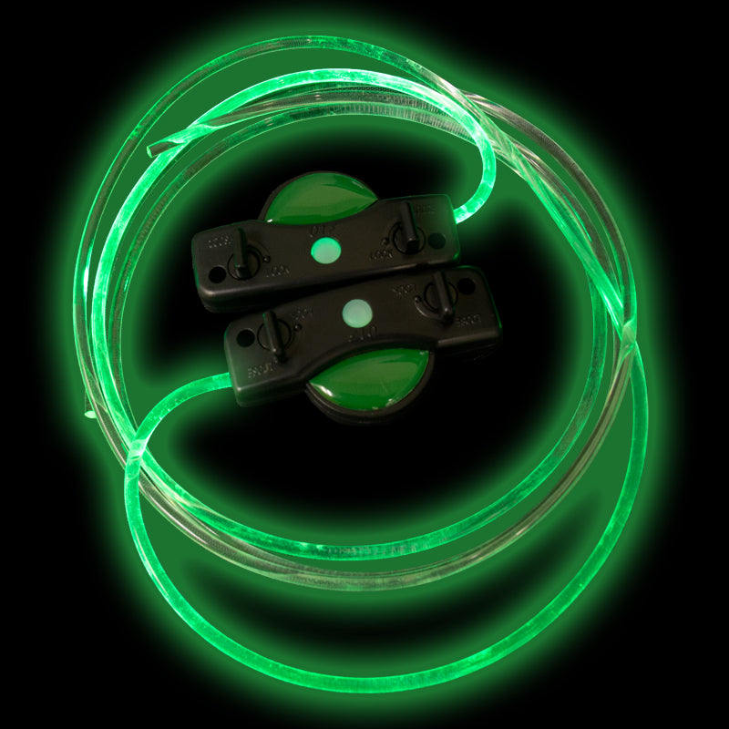 Flashing LED Shoelaces Green 1869