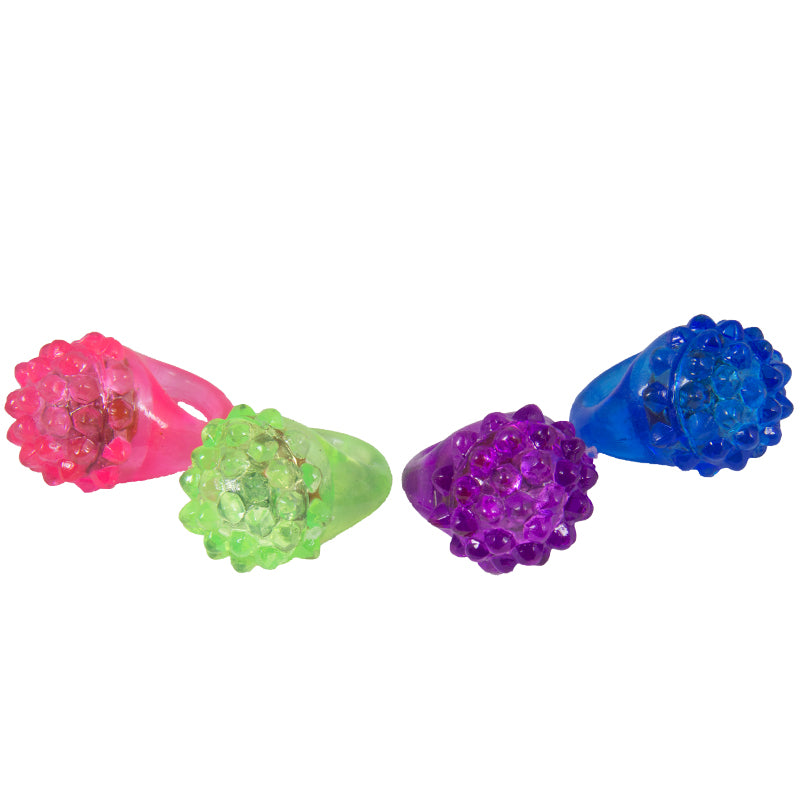 Wholesale 12 PACK Flashing LED Bumpy Ring 1879