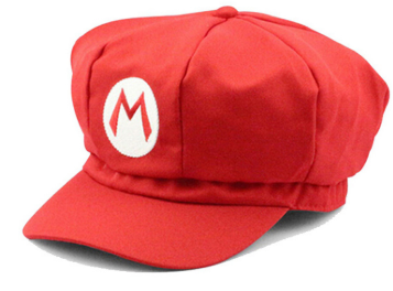 Super Mario Bros Costume Hat Red Adult 1452