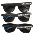 Custom Sunglasses Decal | Personalized Sunglasses Decal |  Wedding Party Favors 15048 (Fonts in Picture Gallery)