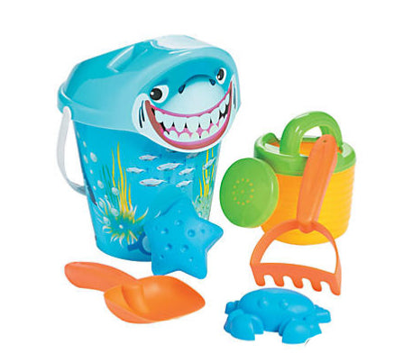 Shark Sand Bucket Set (7 Pcs)