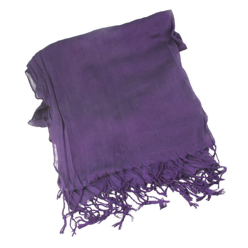 Scarf Viscose Purple 2040 Light Wear Spring Summer Fall