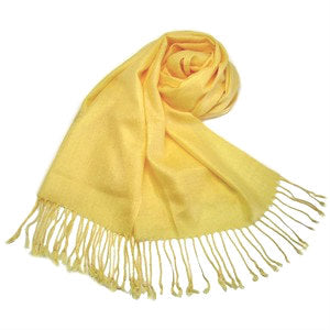 Yellow Pashmina Scarf  Shawl 100% Fine Wool Mix 12 PACK  28" x 78" 2120