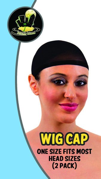 12 PACK Black Wig Caps 6002