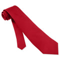 Red 3.75"" Wide Standard Satin Tie 6827