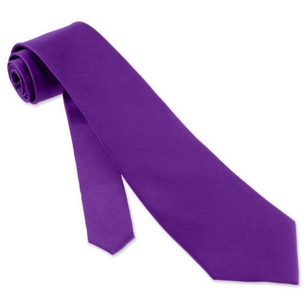 Satin Tie Purple 3.75" Wide Standard 6830