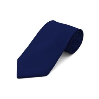 Navy Blue 3.75" Wide Standard  Satin Tie 6813