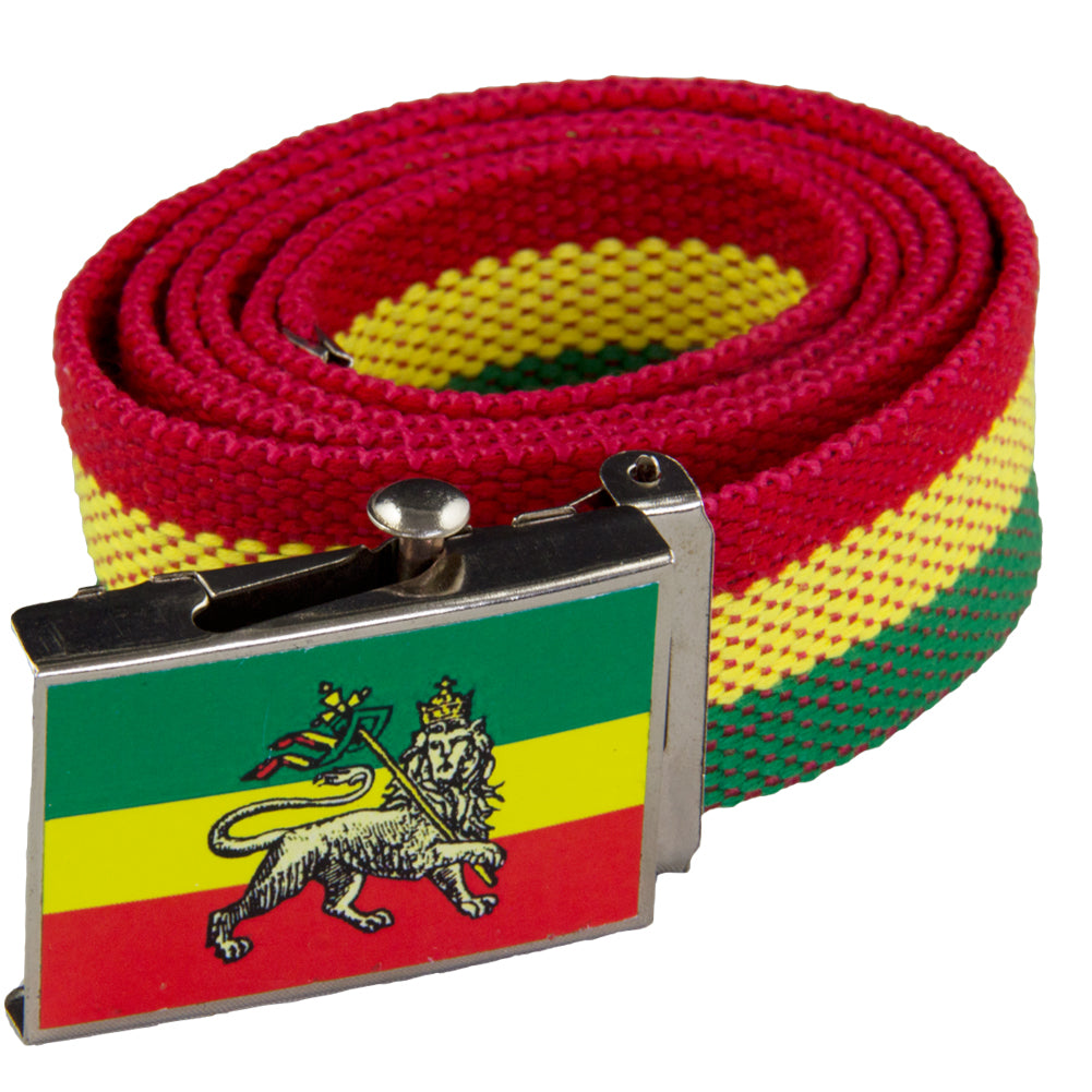 Canvas Rasta Belt Lion 12PK DZ WS2205D