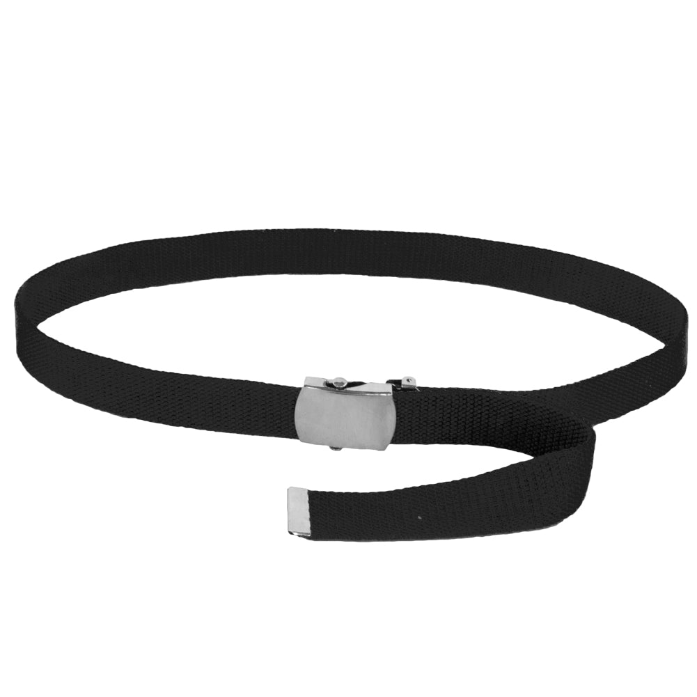Mens Canvas Belts | Canvas Web Belt Black | Adjusts to 44-46" Black 2210