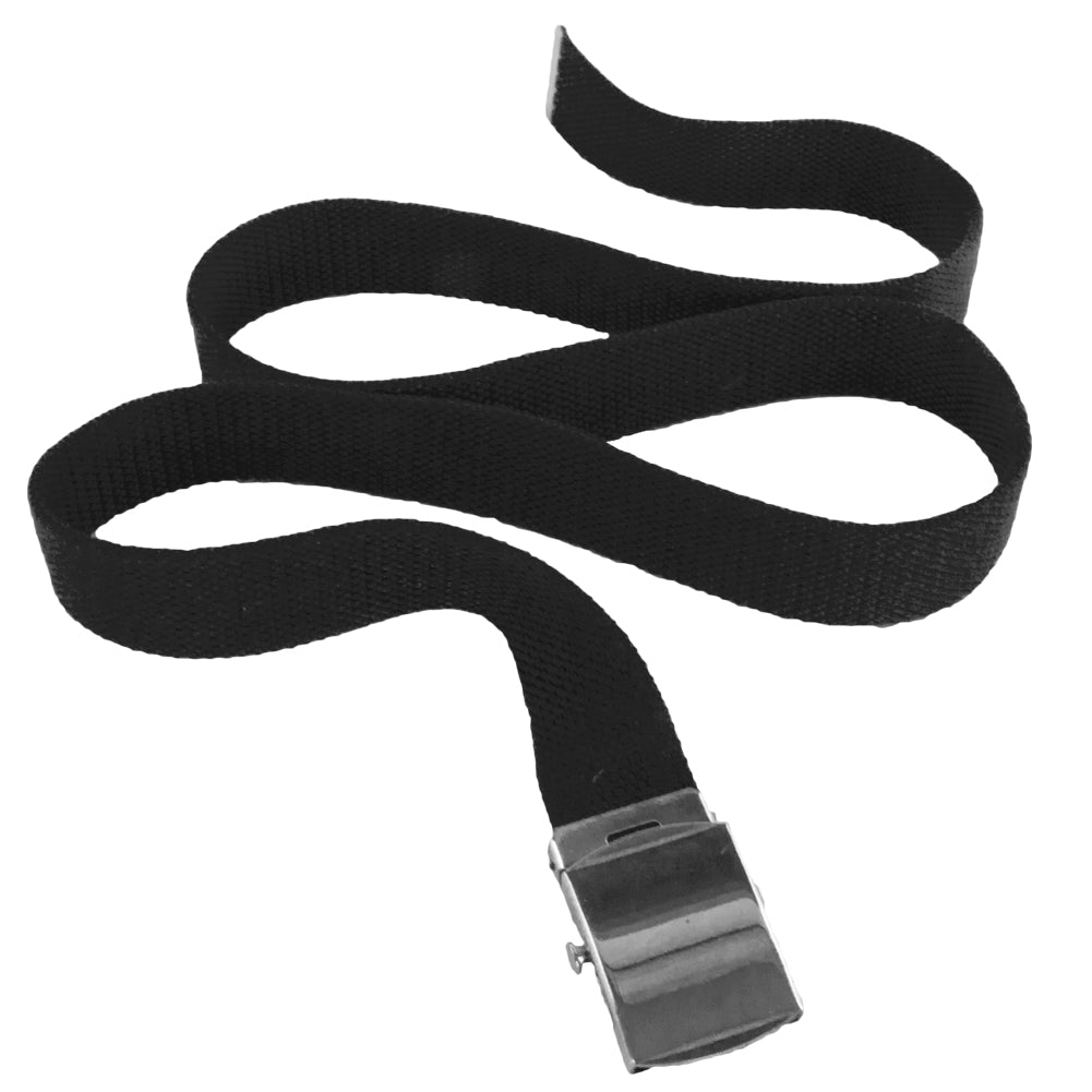 Black Canvas Adjustable Belt 12 PACK Adjusts to 44-46" Size WS2210D
