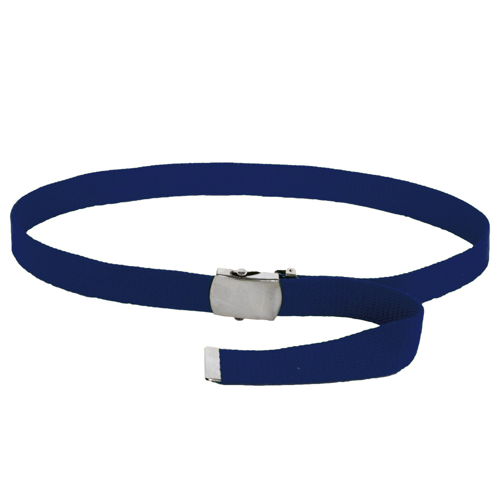 Canvas Belt Navy Blue Adjustable Adjusts to 44-46" Size 2216