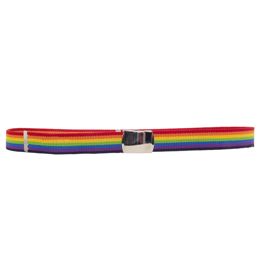 Rainbow Canvas Adjustable Belt Gay Pride 12 PACK Adjusts to 44-46" Size  2219