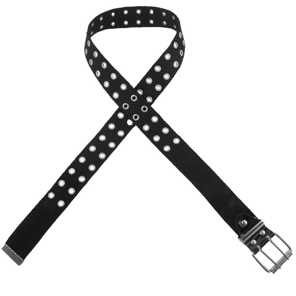 Black Canvas Two Hole Grommet Belts Mix Sizes 2270A
