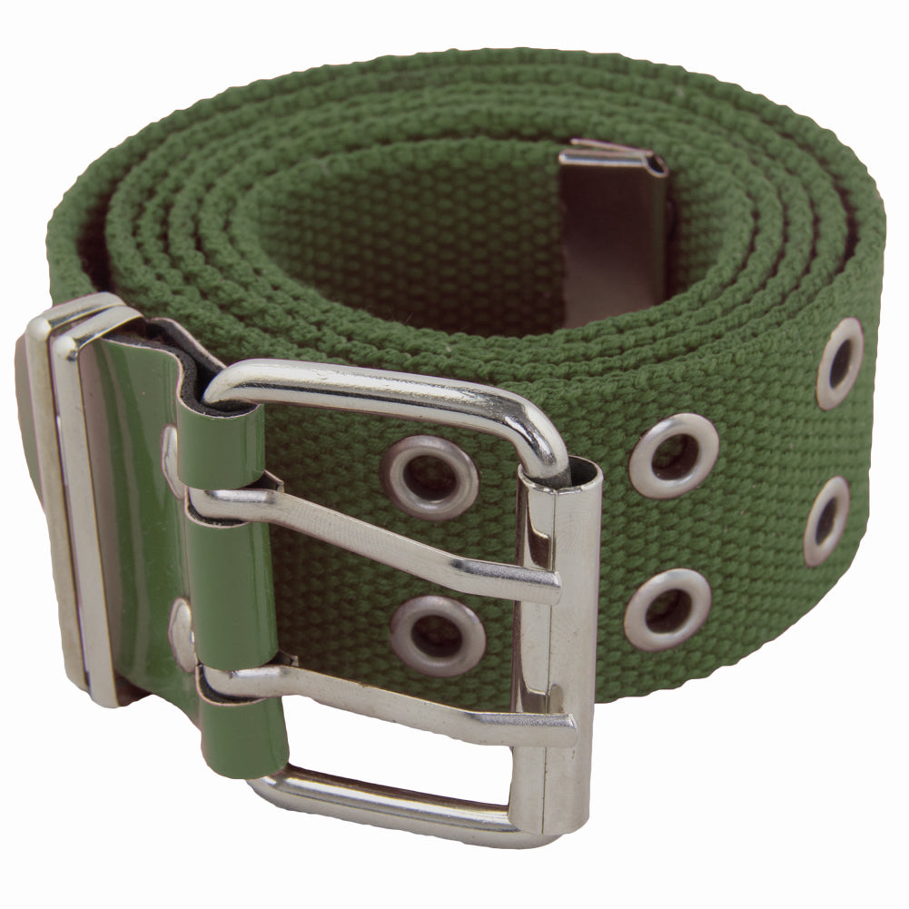 Grommet Belts Olive Canvas Two Hole Mix Sizes 12 PACK 2284A