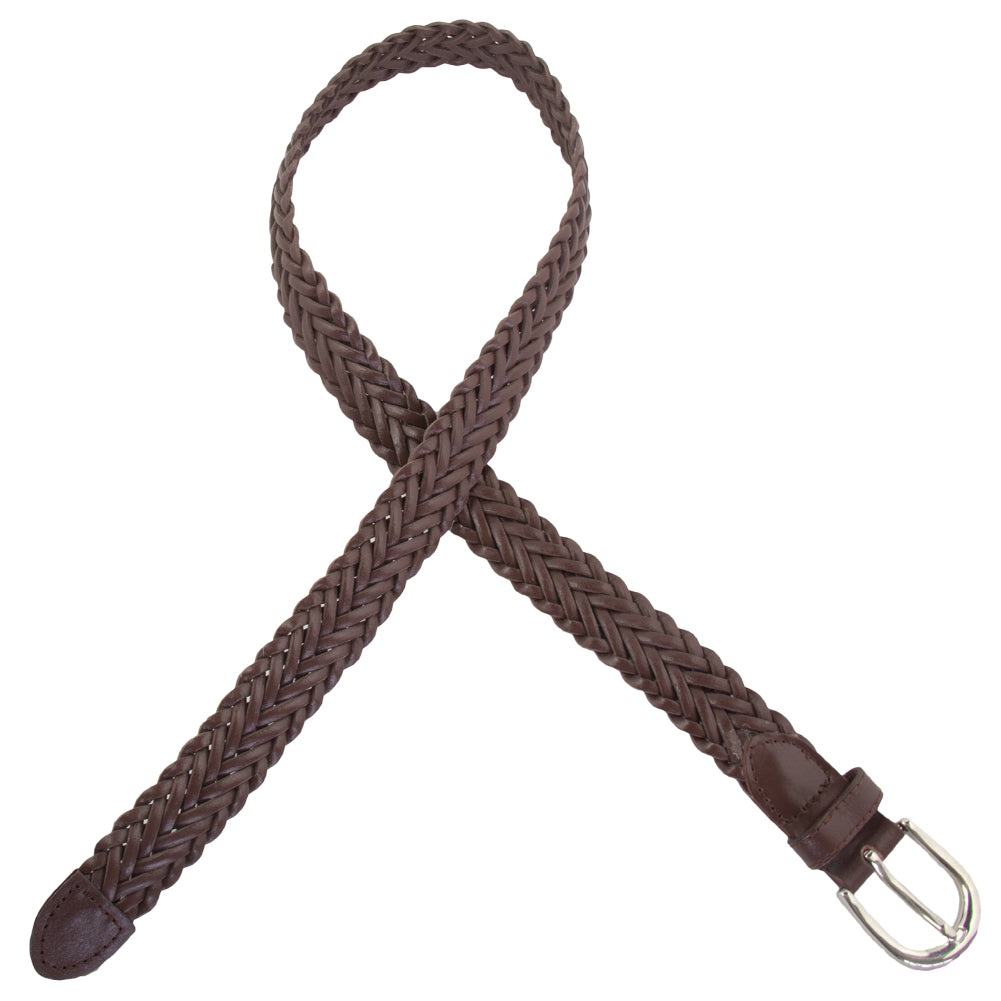 Hand Braided Belts Brown 12 PACK 2308-2311