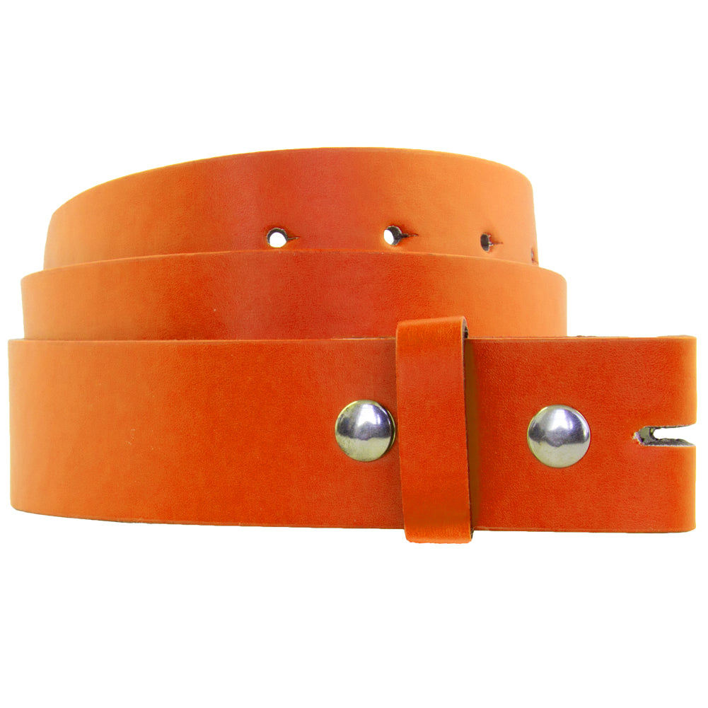 Orange Buckle-less Belts For Buckles Adult 12 PACK Mix Sizes w/FREE BUCKLE 2340A